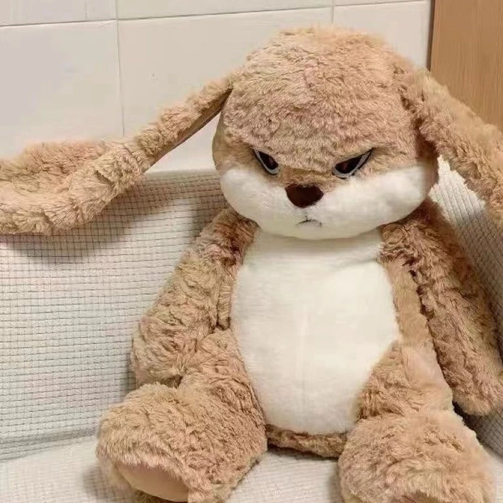Grumpy Bunny Plush – The Sassiest, Softest Cuddle Buddy 🐰💢❤️